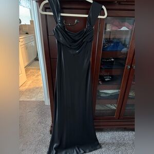 Prom Full Length Slip Black Dress